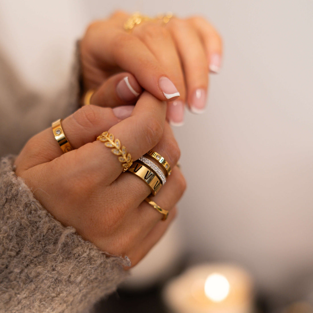 Triple Stack Ring - Gold - Harmia