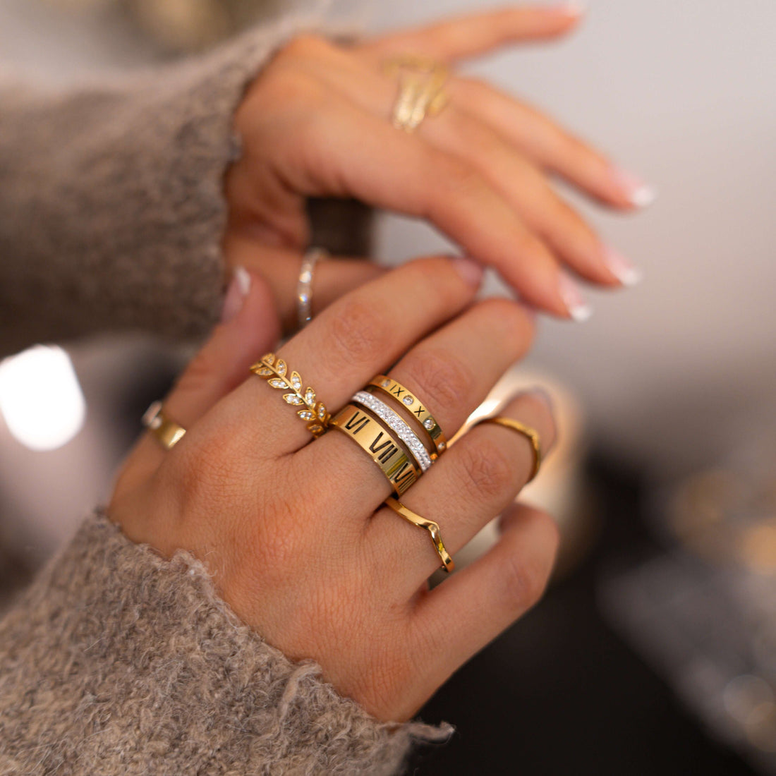 Triple Stack Ring - Gold - Harmia