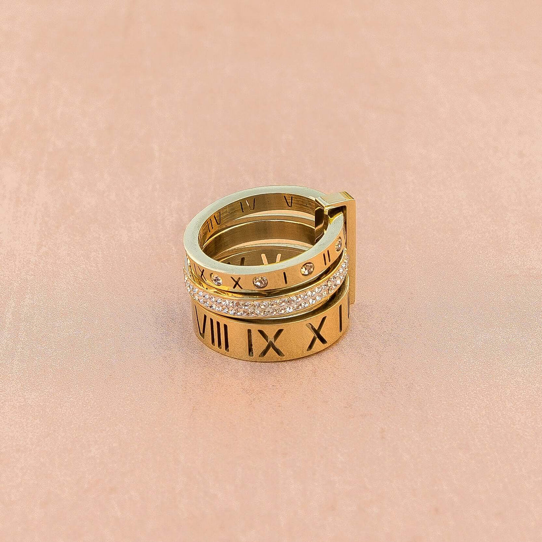 Triple Stack Ring - Gold - Harmia